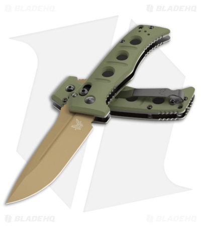 Benchmade Mini Auto Adamas AXIS Lock Knife OD Green G-10 (3.25