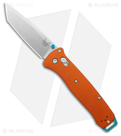 Benchmade  Bailout AXIS Lock Knife Orange Aluminum (3.4" Satin 3V) 537-2301