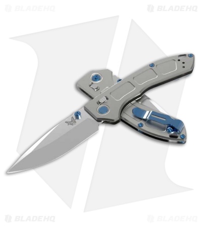 Benchmade Mini Narrows AXIS Lock Knife Gray Titanium (3