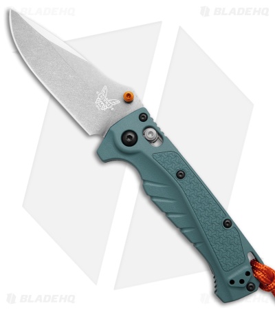 Benchmade Mini Adira MagnaCut AXIS Lock Knife Blue Grivory (3.2" SW) 18065