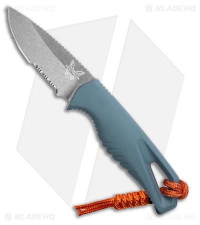 Benchmade Intersect Fixed Blade Knife Depth Blue Santoprene (2.7