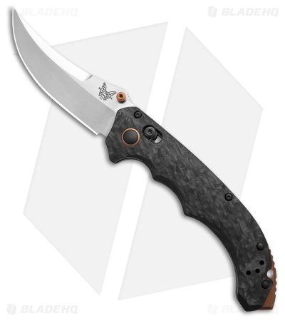 Benchmade Mini Bedlam AXIS Lock Knife Marbled Carbon Fiber (3.5" SW)