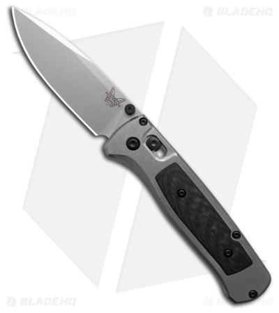 Flytanium Ti Modulator/CF/Blue Trit Thumb + Benchmade Bugout Knife (3.24" Satin)