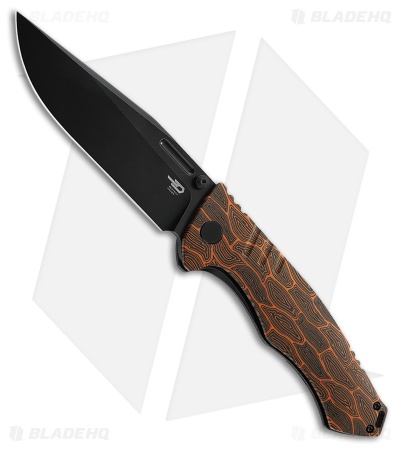 Bestech Koens Craft Keen II Frame Lock Knife Black/Orange G-10/Ti (4