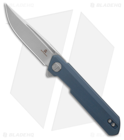 Bestechman Mini Dundee Liner Lock Knife Gray G-10 (2.9" Satin)