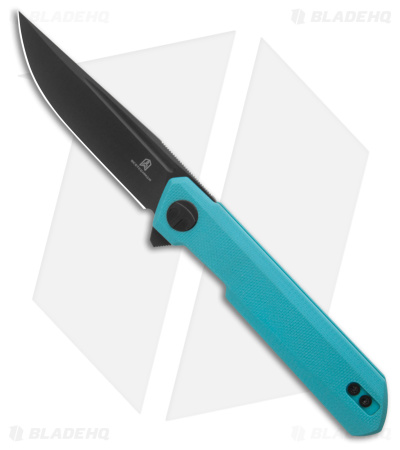 Bestechman Mini Dundee Liner Lock Knife Light Blue G-10 (2.9" Black)