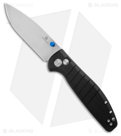 Bestechman Goodboy Button Lock Knife Black G-10 (3.54" Satin)