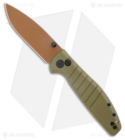 Bestechman Goodboy Button Lock Knife Desert Warrior (3.5" Copper)