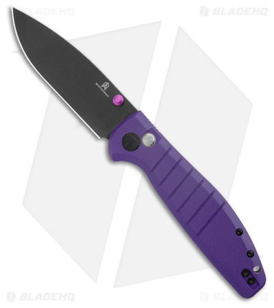 Bestechman Goodboy Button Lock Purple G-10 (3.54" Black)