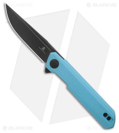 Bestechman Mini Dundee Liner Lock Knife Blue G-10 (2.9" Black)