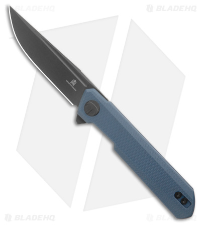 Bestechman Mini Dundee Liner Lock Knife Gray G-10 (2.9" Black)