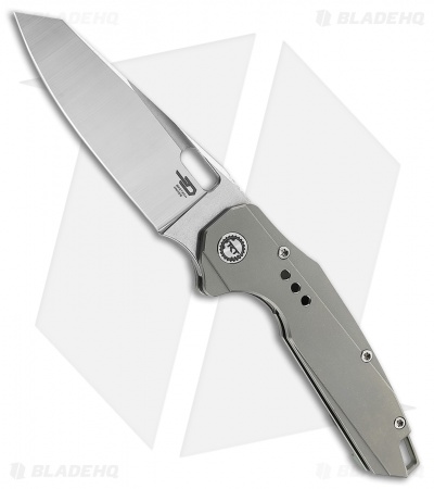 Bestech Knives Nyxie Frame Lock Knife Gray Titanium (3.4