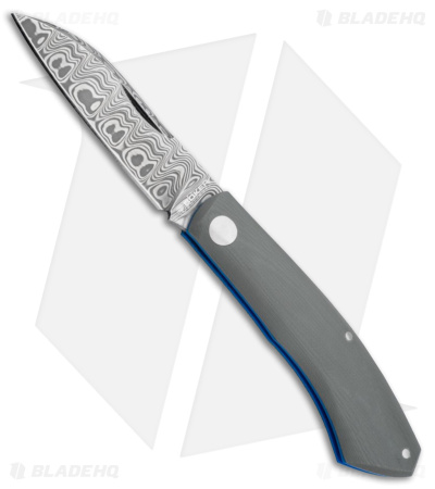 Boker Annual Damast 2023 Slip Joint Knife Gray G-10 (2.75" Damasteel)