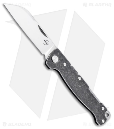 Boker Atlas Backlock Sheepsfoot Knife Black Steel (2.7" Polish) 01BO867