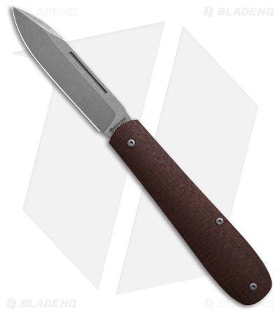 Boker Coffin MagnaCut Slip Joint Knife Brown Micarta (3.2" Stonewash)