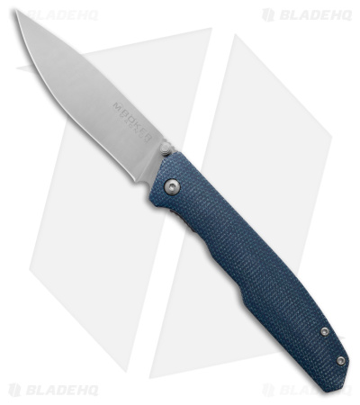 Boker Deep Blue Canvas Liner Lock Knife Blue Micarta (3.54" Satin 440A) 01SC714