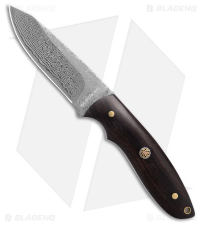 Boker Vernery Damascus Fixed Blade Knife Wood (3.7" Damascus) 02SC018DAM