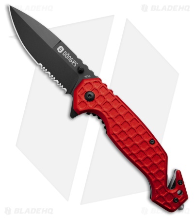 Boker Plus Donges Basic Fire Liner Lock Knife Red Aluminum (3.3" Black)