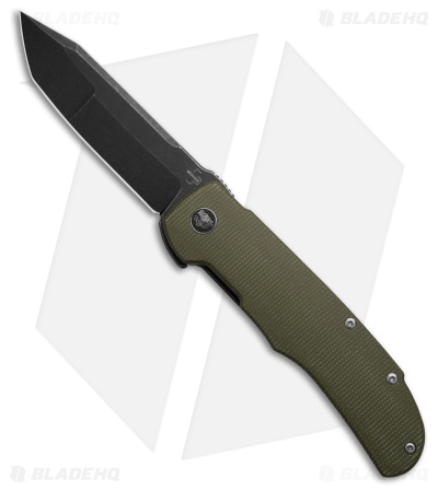 Boker Tac-Master Liner Lock Knife Green Micarta (3.9" Black SW)