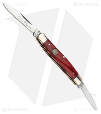 Boker Small Pen Slip Joint Pocket Knife Smooth Red Bone 110844