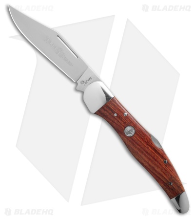 Boker TS 2.0 Folding Hunter Clip Point Lockback Knife Wood (3.6" Satin)