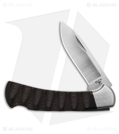 Buck Knives 112 Ranger Pro Drop Point Knife Black/Brown Richlite (3" Satin)