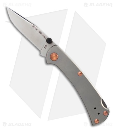 Buck Knives 112 Ranger Slim Clip Point Knife Titanium (3" Satin)