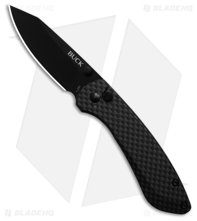 Buck Knives 743 Mini Sovereign Button Lock Knife Black Steel (2.6" Black)