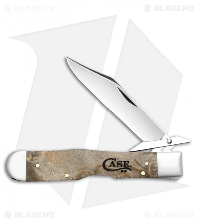 Burnt Cheetah(R) Lockback Knife 4.375" Natural Box Elder (7111 1/2L SS) 16567
