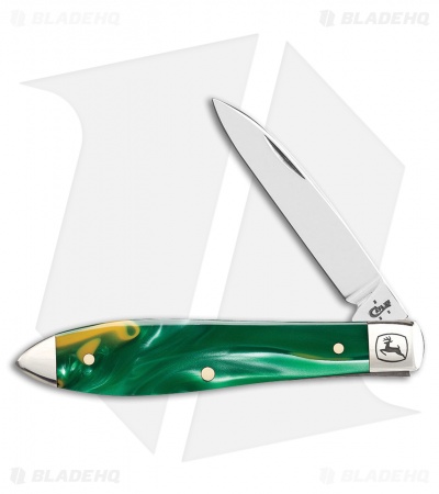 Case John Deere Teardrop Knife 3.5" John Deere Kirinite (TB101028 SS) 15759
