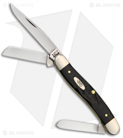 Case Medium Stockman 2.50" Rough Black Synthetic (6318 SS) 18222