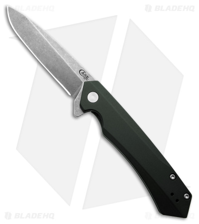 Case Cutlery Kinzua Frame Lock Spear Point Knife OD Green Aluminum (3.4" SW)