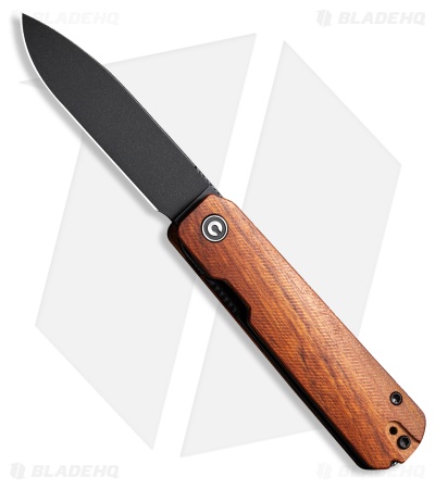CIVIVI Sendy Liner Lock Knife Guibourtia Wood (2.8" Black SW) C21004A-2