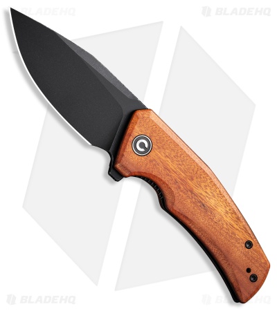 CIVIVI Regulatron Liner Lock Knife Guibourtia Wood (2.9" Black SW) C23006-3