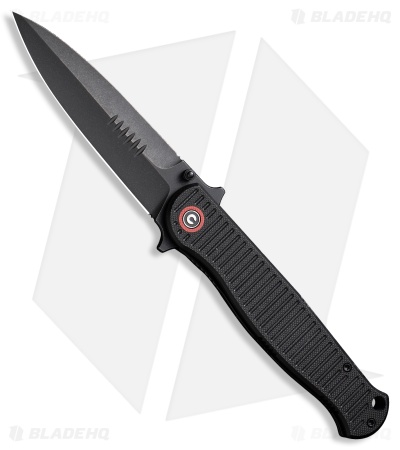 CIVIVI Robert Saniscalchi RS71 Liner Lock Knife Black G-10 (4" Black SW)