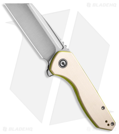 CIVIVI ExOne Liner Lock Knife Ivory G-10 (2.9" Satin) C23036-2