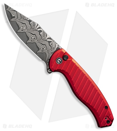 CIVIVI Stormhowl Button Lock Knife Red Aluminum (3.3