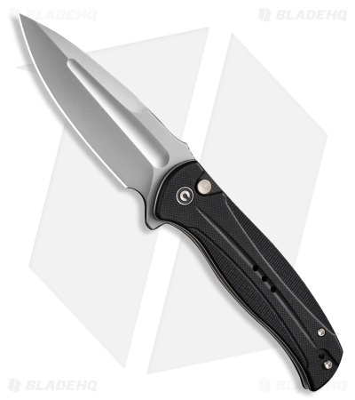 CIVIVI Incindie Button Lock Flipper Knife Black G-10 (3.5" BB) C23053-3