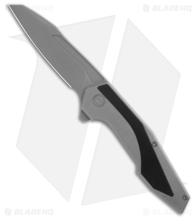 CIVIVI GTC Hypersonic Frame Lock Knife Gray Steel/Black G-10 (3.7" Stonewash)