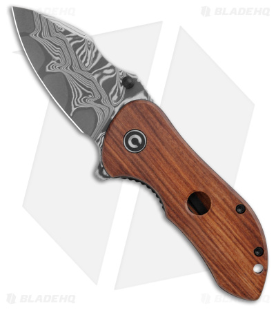CIVIVI Gordo Knife Guibourtia Wood (2.51" Damascus) C22018C-DS1