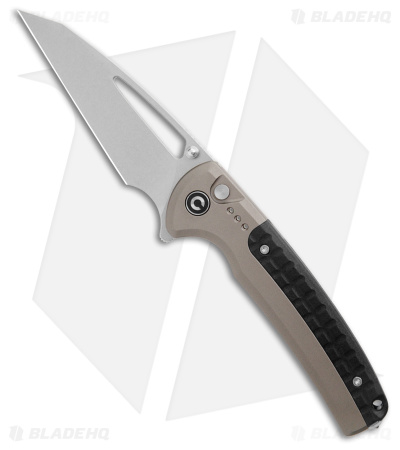 CIVIVI Sentinel Strike Button Lock Knife Alum (3.7" Stonewash) C22025B-2
