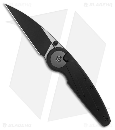 CIVIVI Starflare Button Lock Knife Black Aluminum (3.3" Two-Tone)