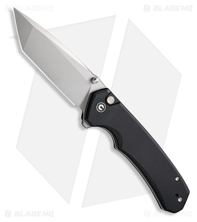 CIVIVI Brazen Button Lock Tanto Knife Black G-10 (3.46" Stonewashed) C19059C-1