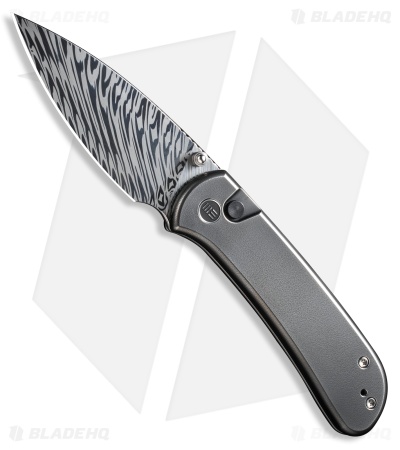 WE Knife Co. Qubit Button Lock Knife Orange Peel Ti (2.98