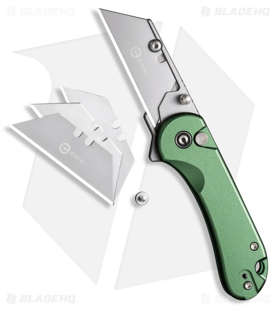 Civivi Elementum Utility Knife Green Aluminum Satin