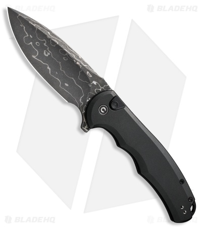 CIVIVI Praxis Flipper Button Lock Knife Black Aluminum (3.7