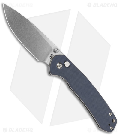 CJRB Pyrite Button Lock Knife Gray G-10 (3.1" Stonewash AR-RPM9)