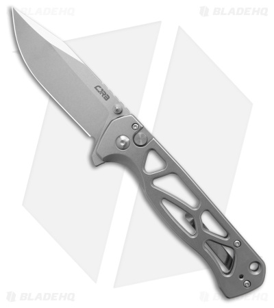 CJRB Cutlery Chord Button Lock Knife Skeletonized Steel (3.5" Satin)