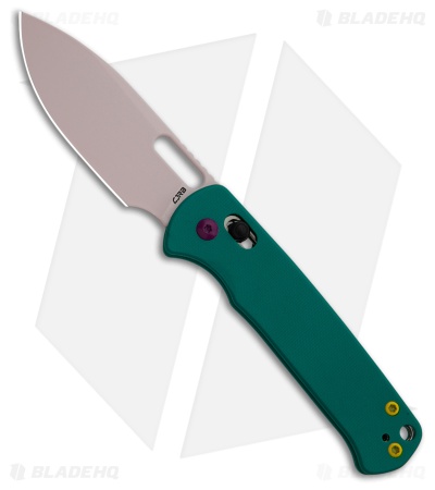 CJRB Hectare Crossbar Lock Knife Aqua Green G-10 (3.2" Paint Spraying Pink)