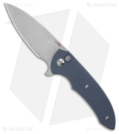 CJRB Space Cowboy Button Lock Knife Blue G-10 (3" Polish AR-RPM9)